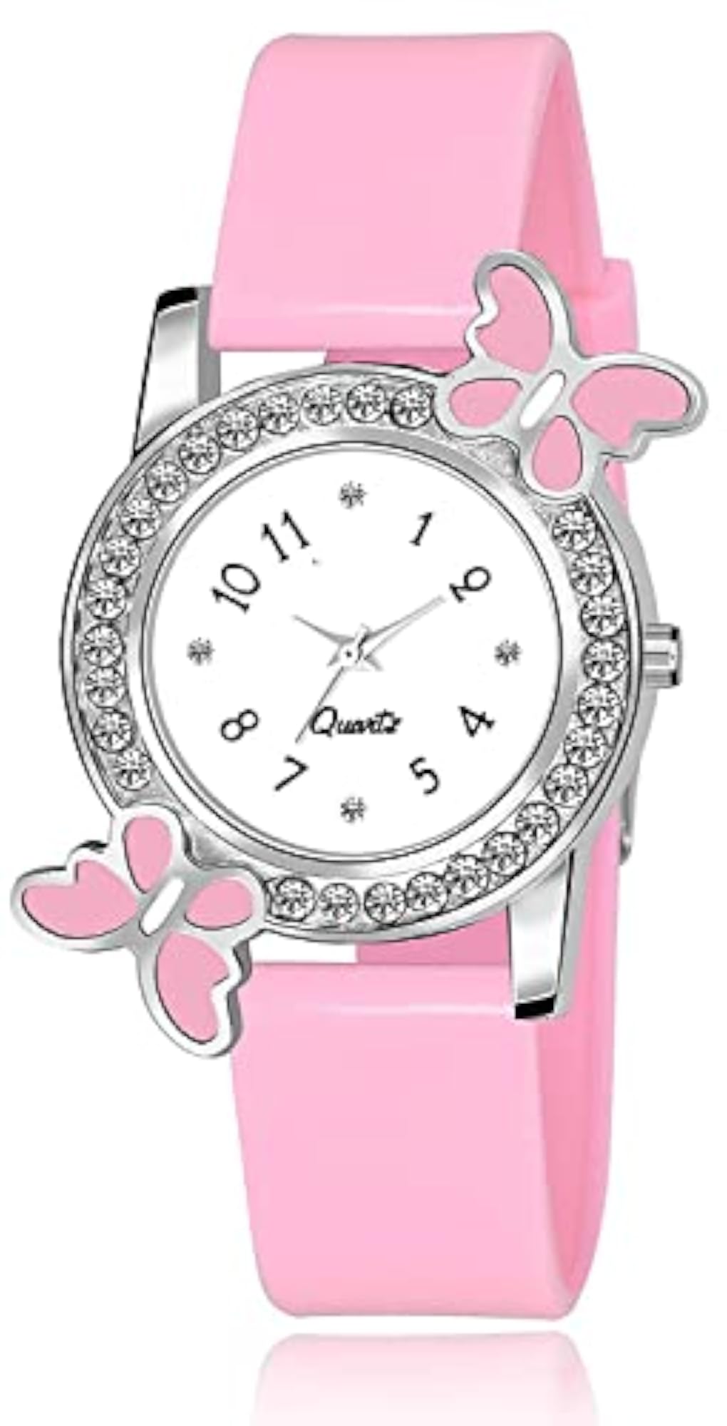 Women's Premium White Dial Diamond Analog Watch